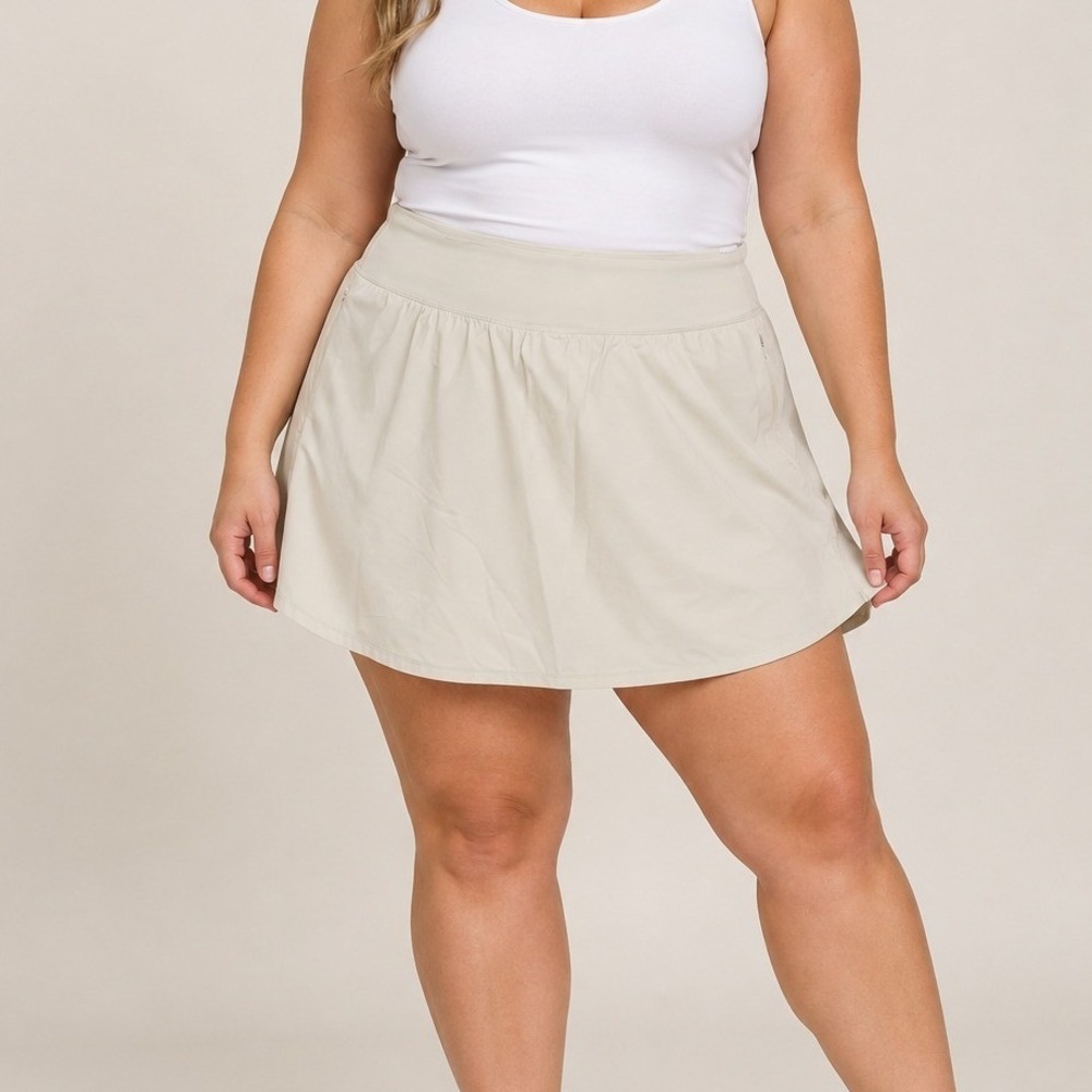 Old Navy Active StretchTech Skort Beige Plus Size 3X Tennis Golf Skirt NWT